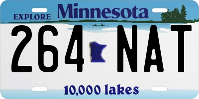MN license plate 264NAT
