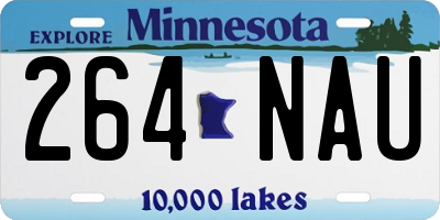 MN license plate 264NAU
