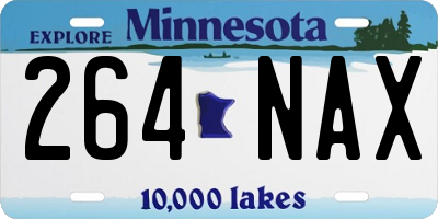 MN license plate 264NAX