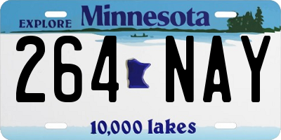 MN license plate 264NAY