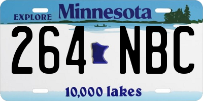 MN license plate 264NBC