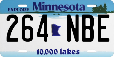 MN license plate 264NBE