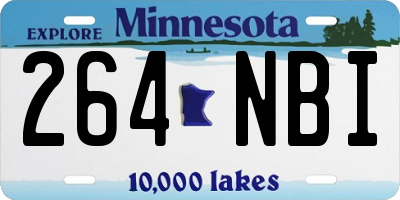 MN license plate 264NBI