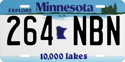 MN license plate 264NBN