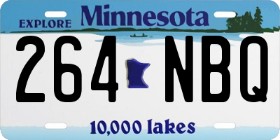 MN license plate 264NBQ