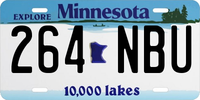 MN license plate 264NBU