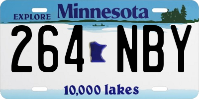 MN license plate 264NBY