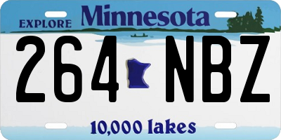 MN license plate 264NBZ