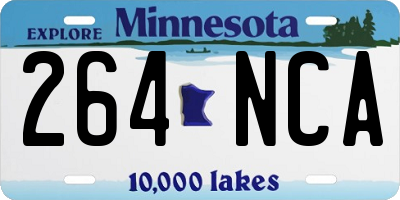 MN license plate 264NCA