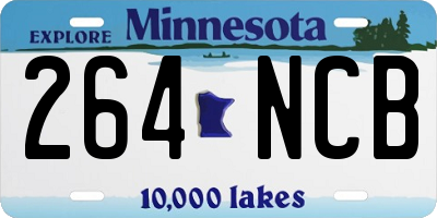 MN license plate 264NCB