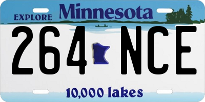 MN license plate 264NCE
