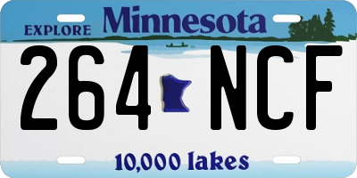 MN license plate 264NCF