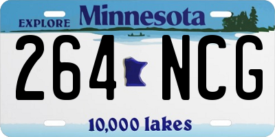 MN license plate 264NCG