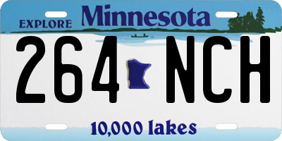 MN license plate 264NCH