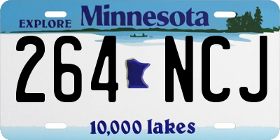 MN license plate 264NCJ