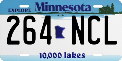 MN license plate 264NCL