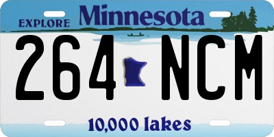 MN license plate 264NCM