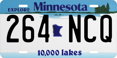 MN license plate 264NCQ