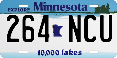 MN license plate 264NCU