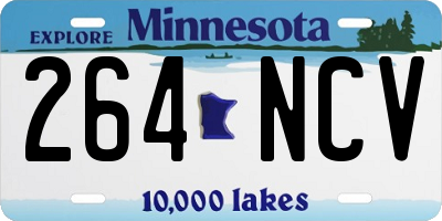 MN license plate 264NCV