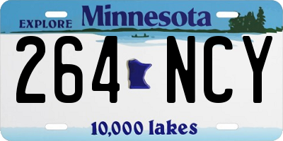 MN license plate 264NCY