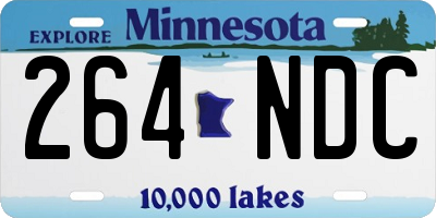 MN license plate 264NDC