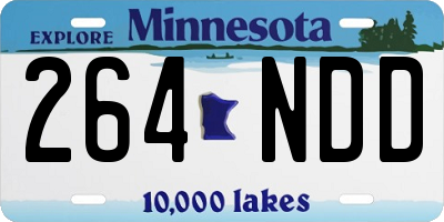 MN license plate 264NDD