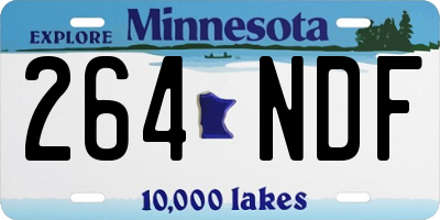 MN license plate 264NDF