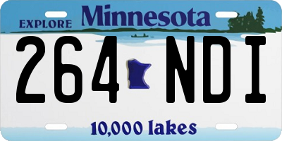 MN license plate 264NDI