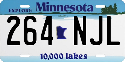 MN license plate 264NJL