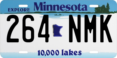 MN license plate 264NMK