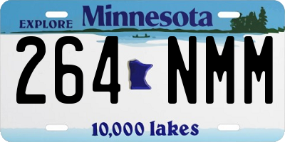 MN license plate 264NMM