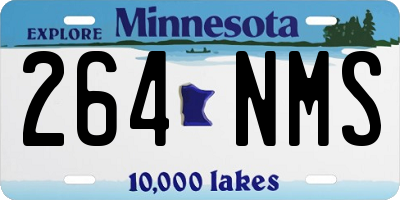 MN license plate 264NMS
