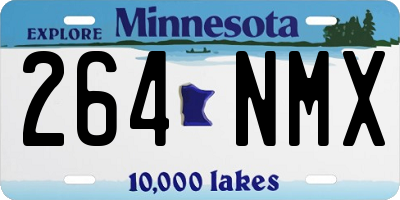 MN license plate 264NMX