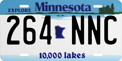 MN license plate 264NNC