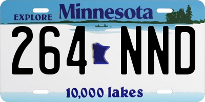 MN license plate 264NND