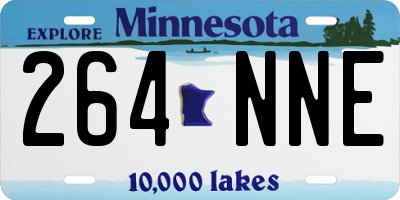 MN license plate 264NNE