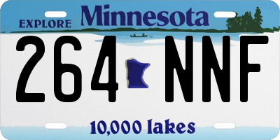 MN license plate 264NNF