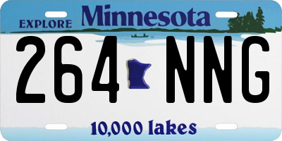 MN license plate 264NNG