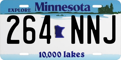 MN license plate 264NNJ