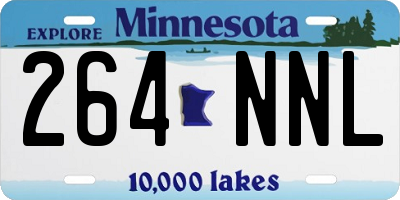 MN license plate 264NNL