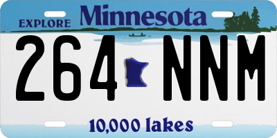 MN license plate 264NNM