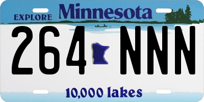 MN license plate 264NNN