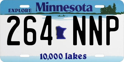 MN license plate 264NNP