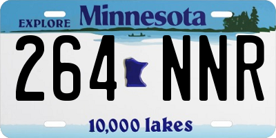MN license plate 264NNR