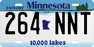 MN license plate 264NNT