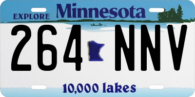 MN license plate 264NNV