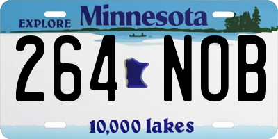 MN license plate 264NOB