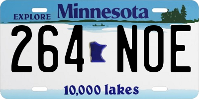 MN license plate 264NOE