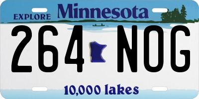 MN license plate 264NOG